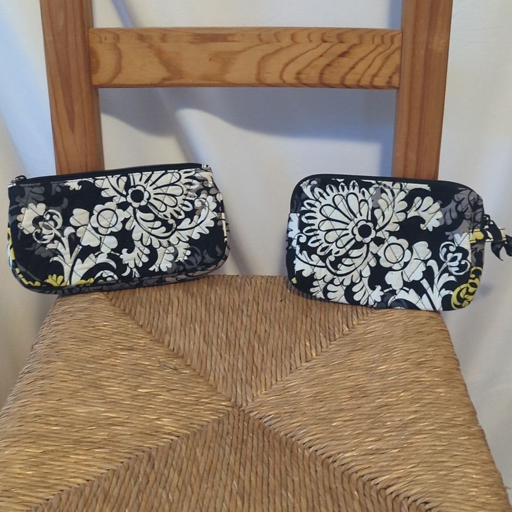 Vera Bradley Set of 2 Baroque Pattern Accessories - Wristlet / Small Makeup Bag